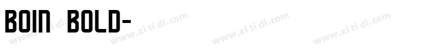boin bold字体转换